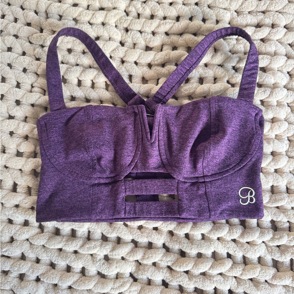 Bombshell Sportswear Heathered Purple Bra